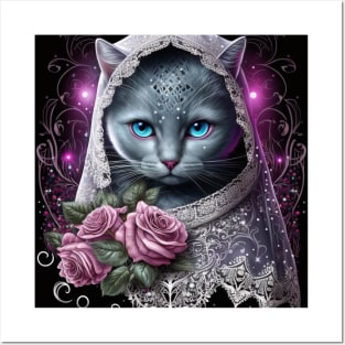 Majestic British Shorthair Cat Posters and Art